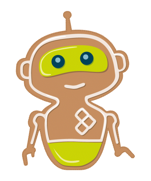 Weihnachtliches Bild von DOS-Chatbot Keno