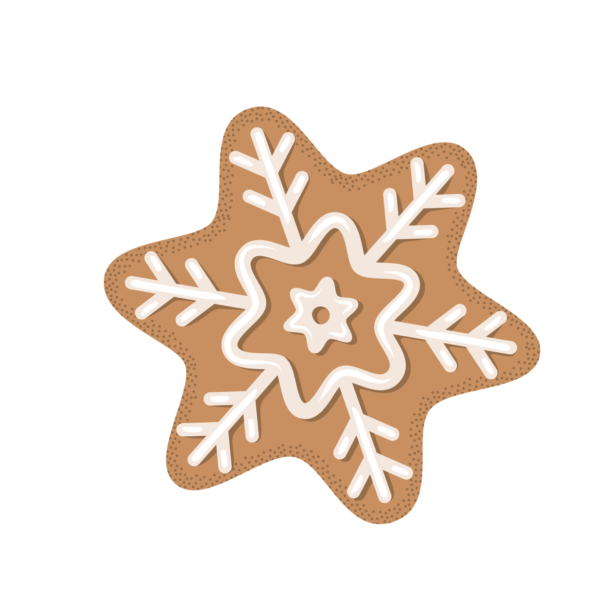 Illustration Schneeflockenkeks